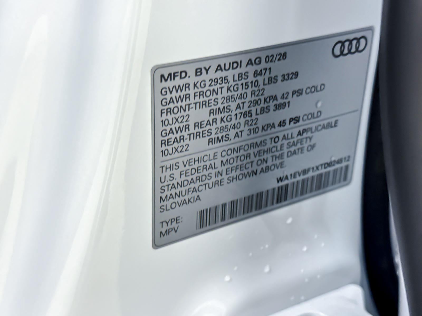2026 Audi Q8 Premium Plus