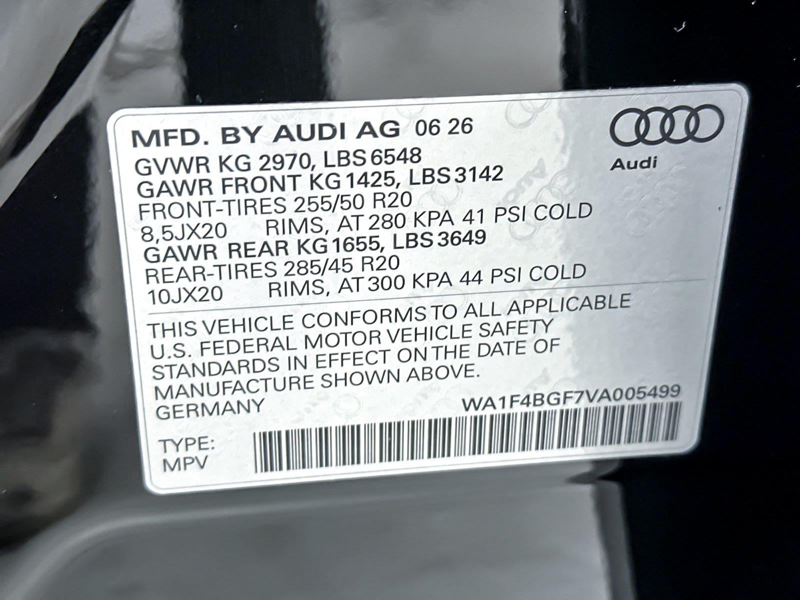 2027 Audi Q6 E-Tron Sportback Prestige
