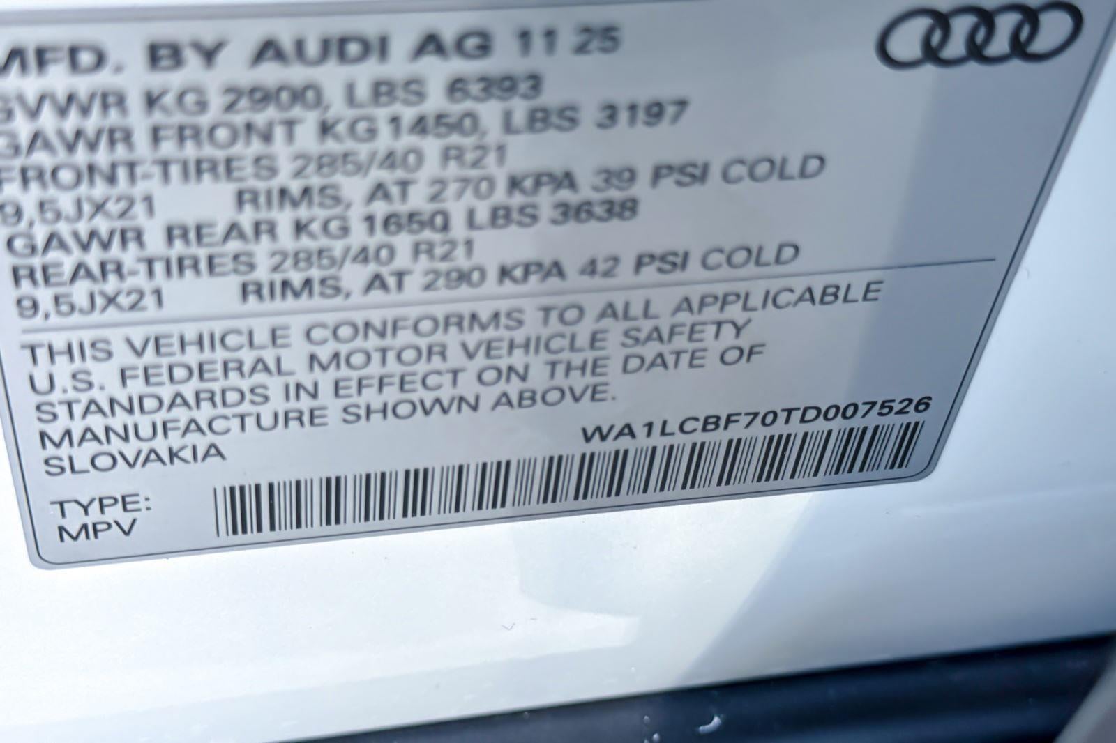 2026 Audi Q7 Premium Plus