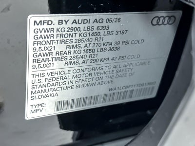 2026 Audi Q7 Premium Plus