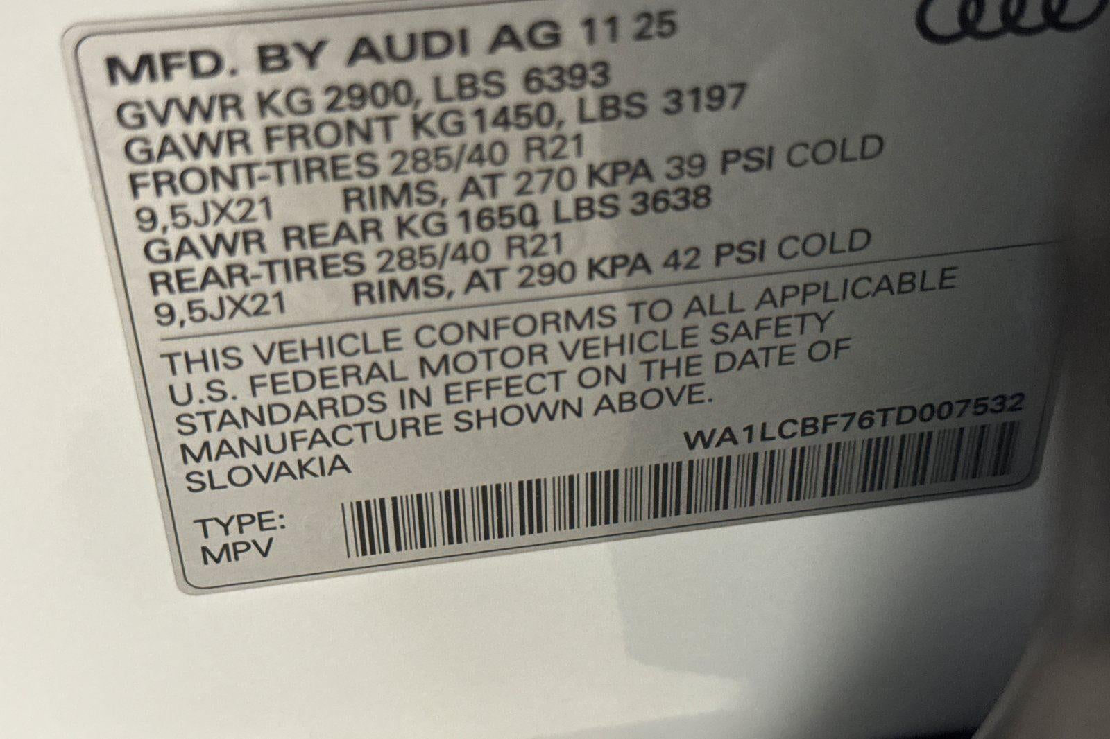 2026 Audi Q7 Premium Plus