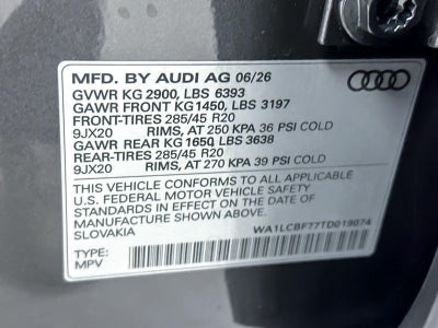 2026 Audi Q7 Premium Plus