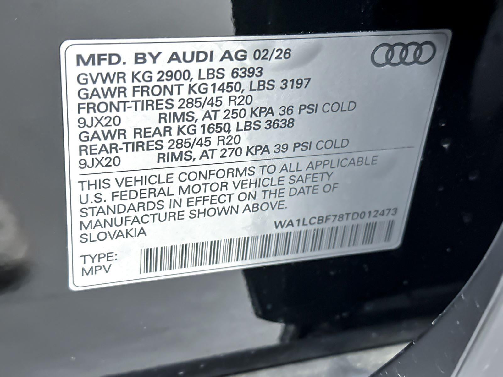 2026 Audi Q7 Premium Plus