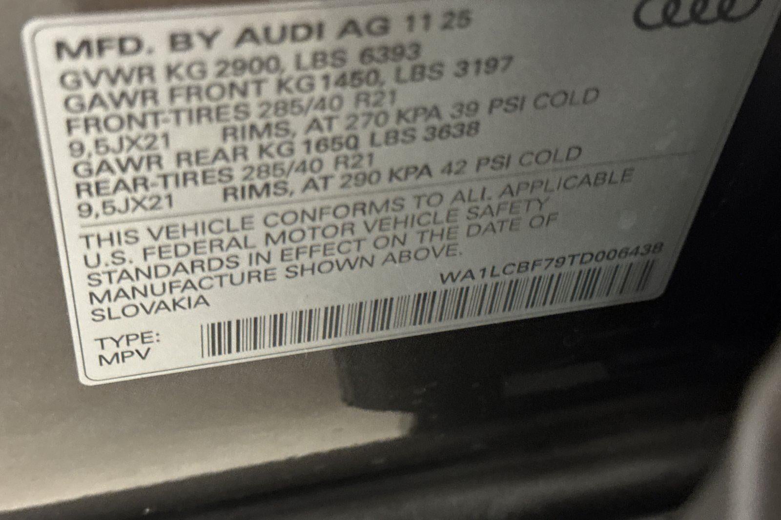 2026 Audi Q7 Premium Plus