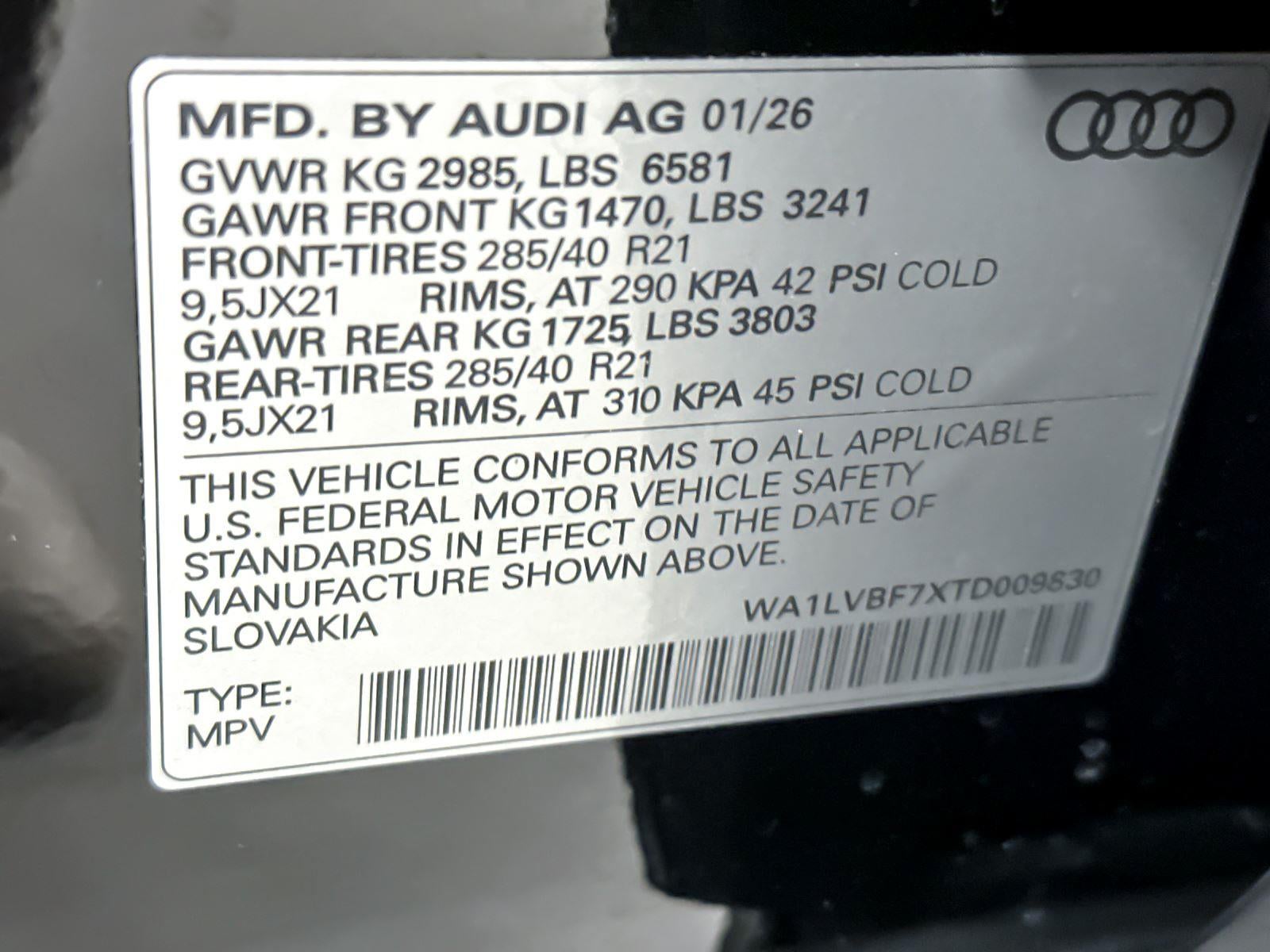 2026 Audi Q7 Premium Plus