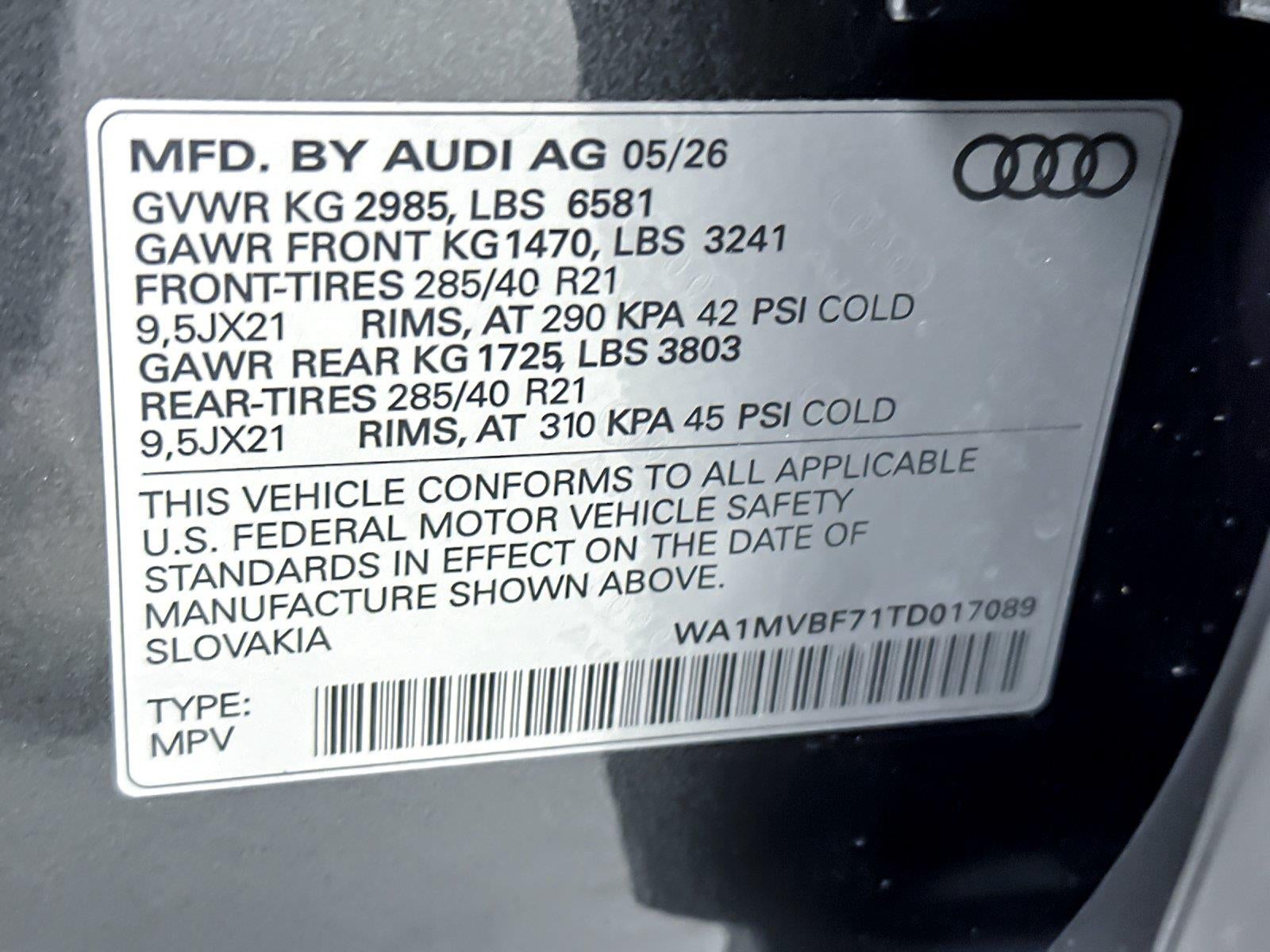 2026 Audi Q7 S line Premium Plus