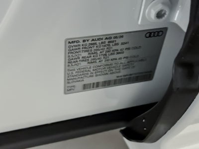 2026 Audi Q7 S line Premium Plus