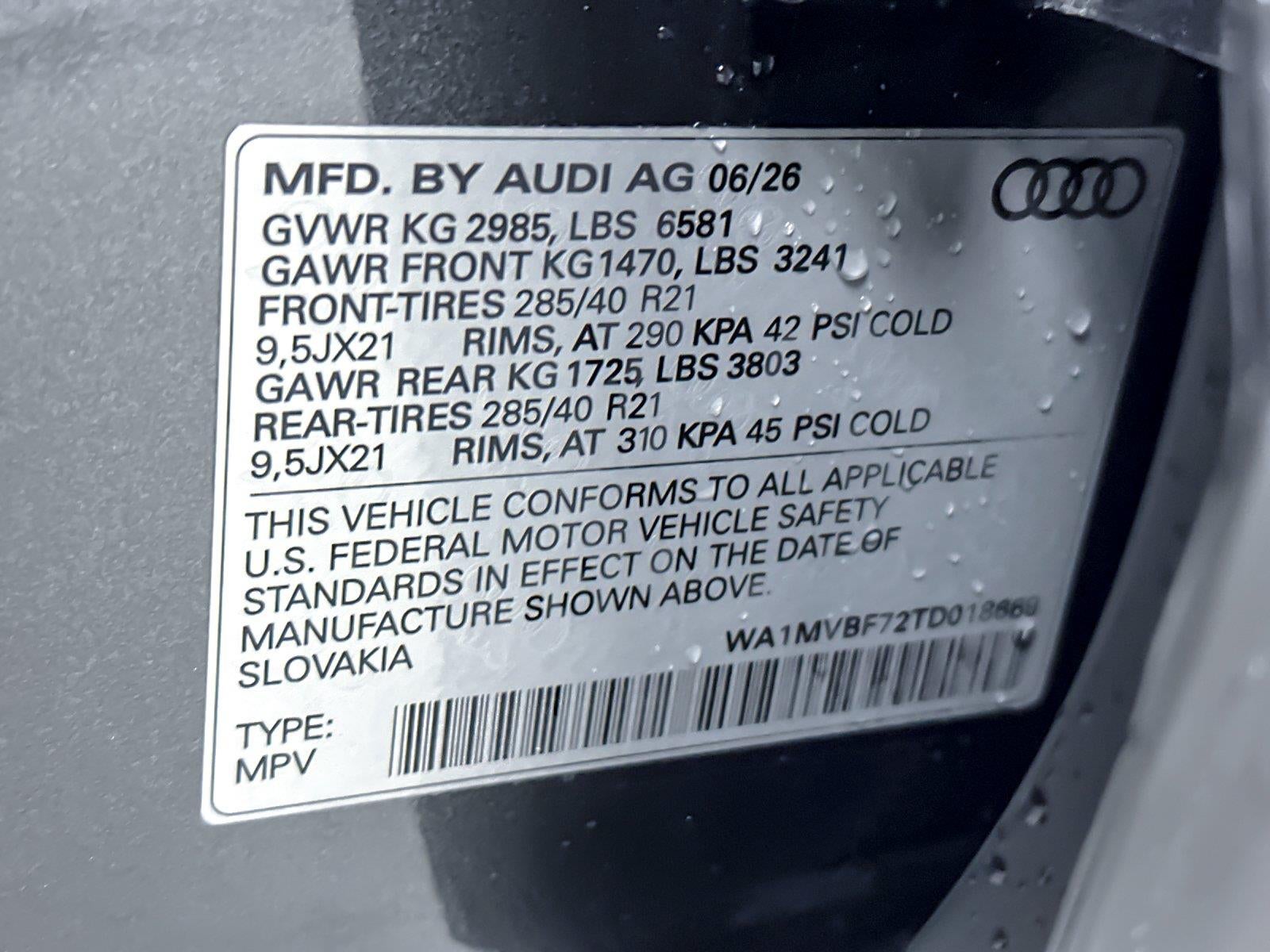 2026 Audi Q7 S line Premium Plus