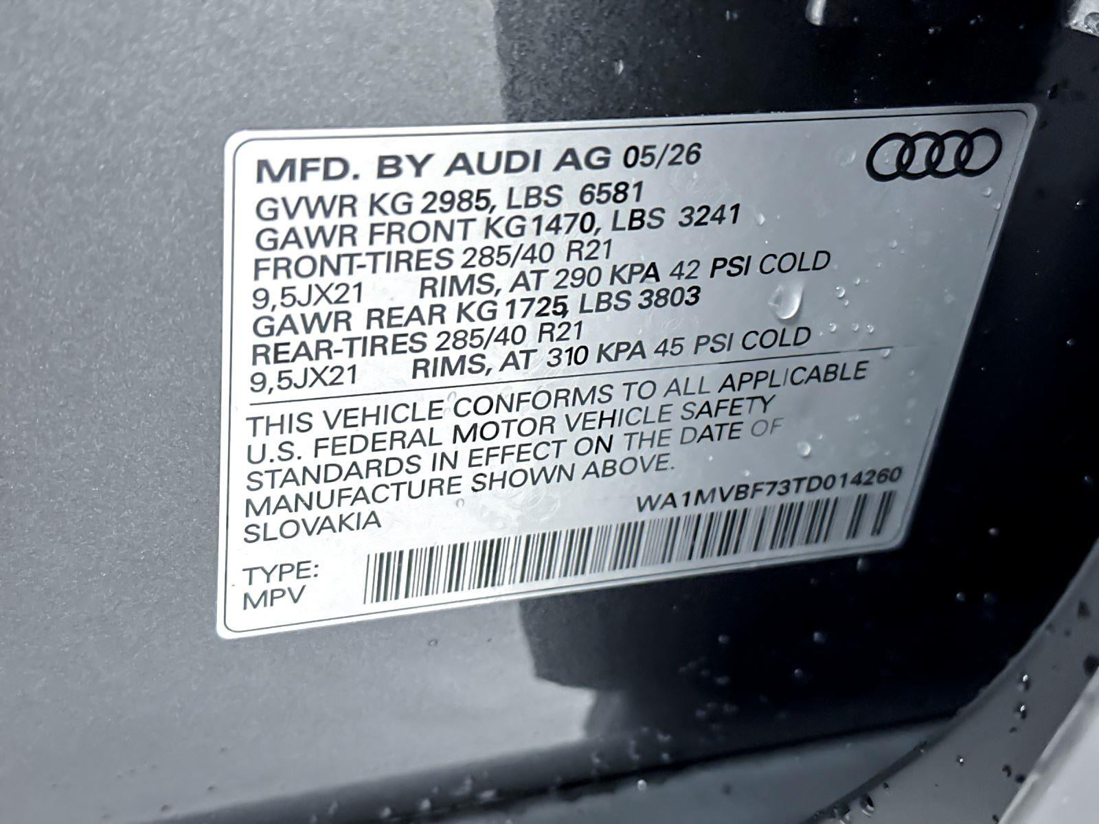 2026 Audi Q7 S line Premium Plus
