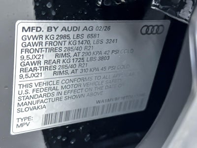 2026 Audi Q7 S line Premium Plus