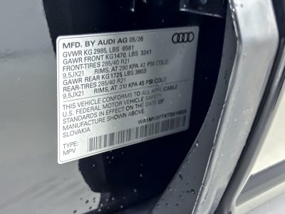 2026 Audi Q7 S line Premium Plus