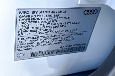 2026 Audi Q7 Prestige