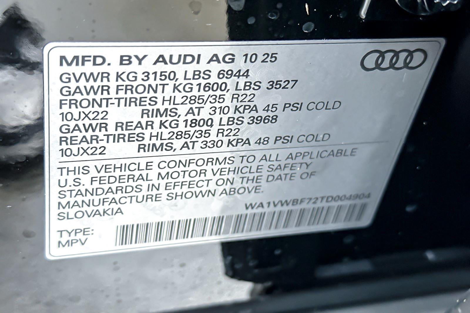 2026 Audi SQ7 Prestige