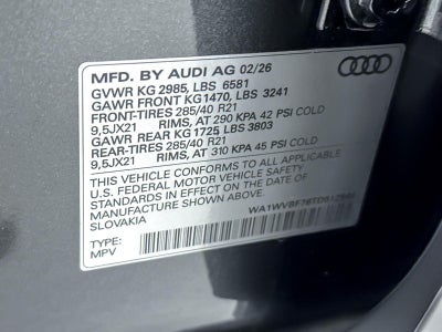 2026 Audi Q7 Prestige