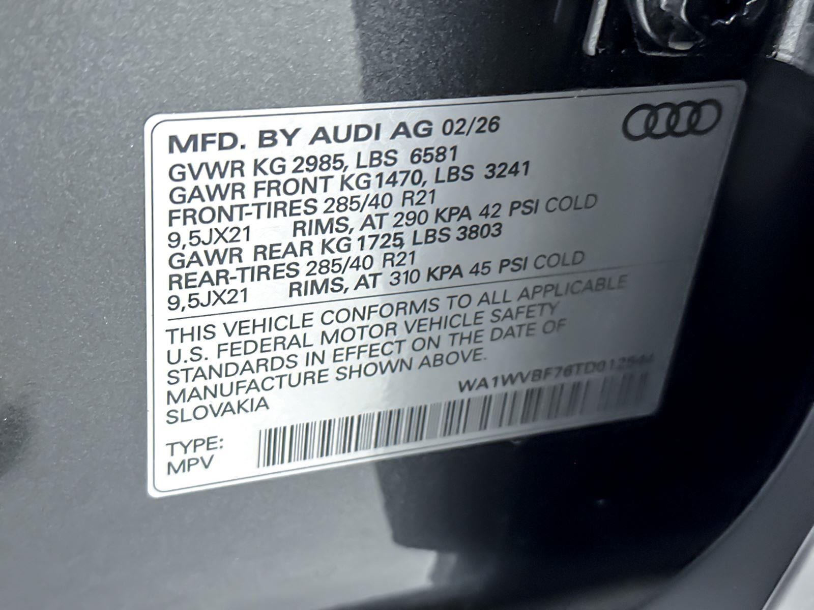 2026 Audi Q7 Prestige