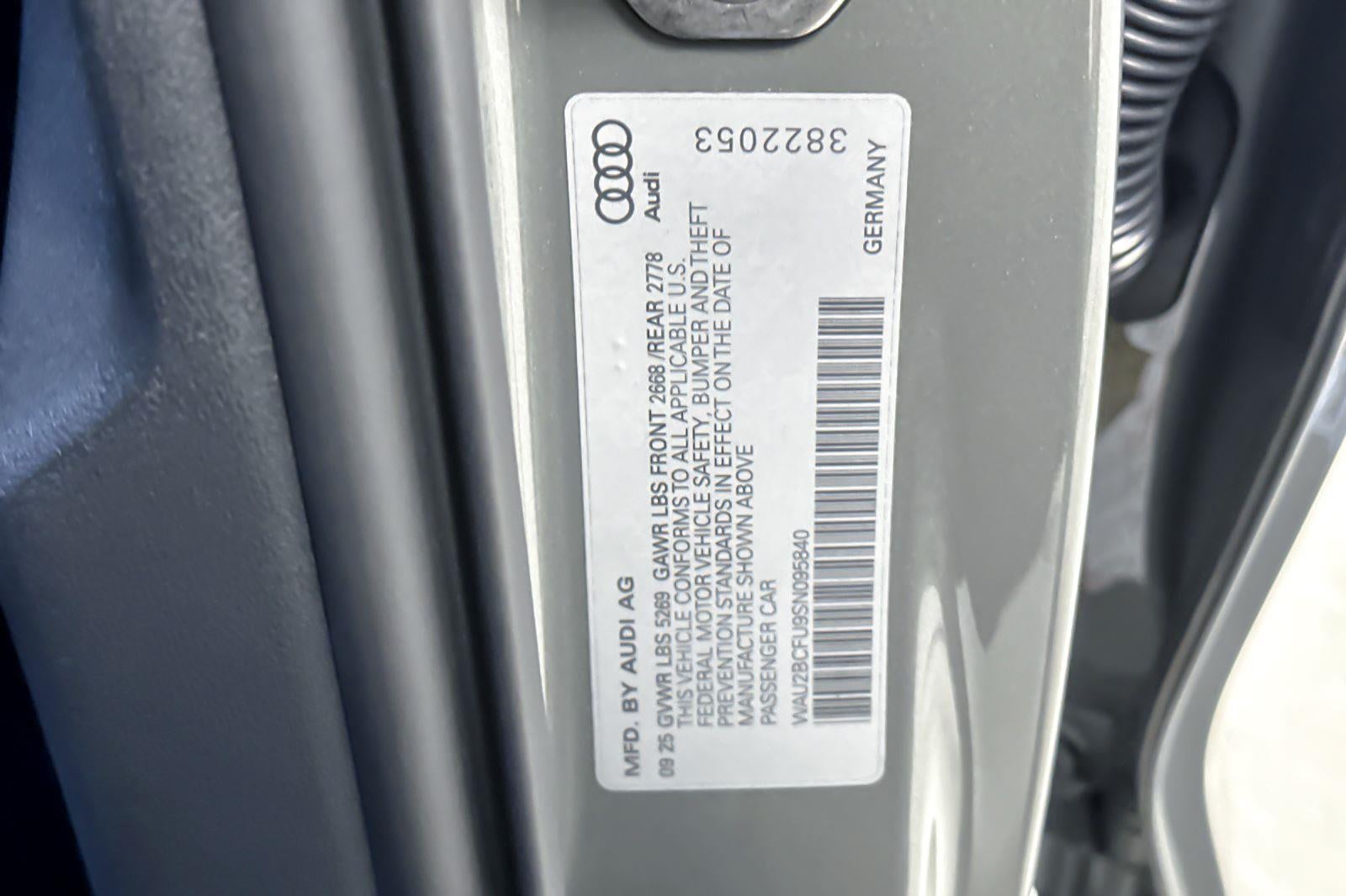 2025 Audi A5 Premium Plus