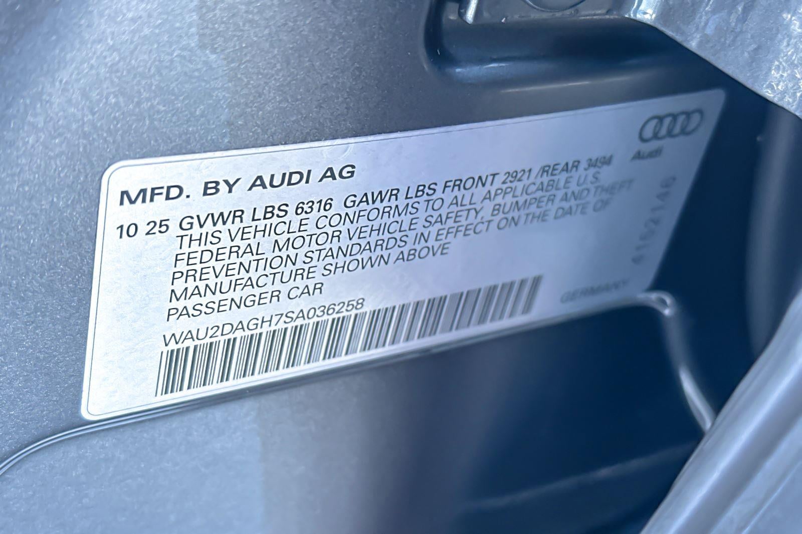 2025 Audi A6 e-tron Premium Plus