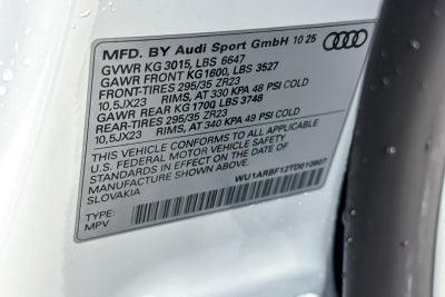 2026 Audi RS Q8 performance