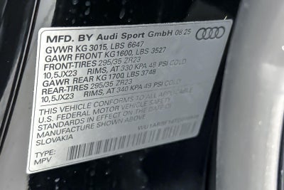 2026 Audi RS Q8 performance