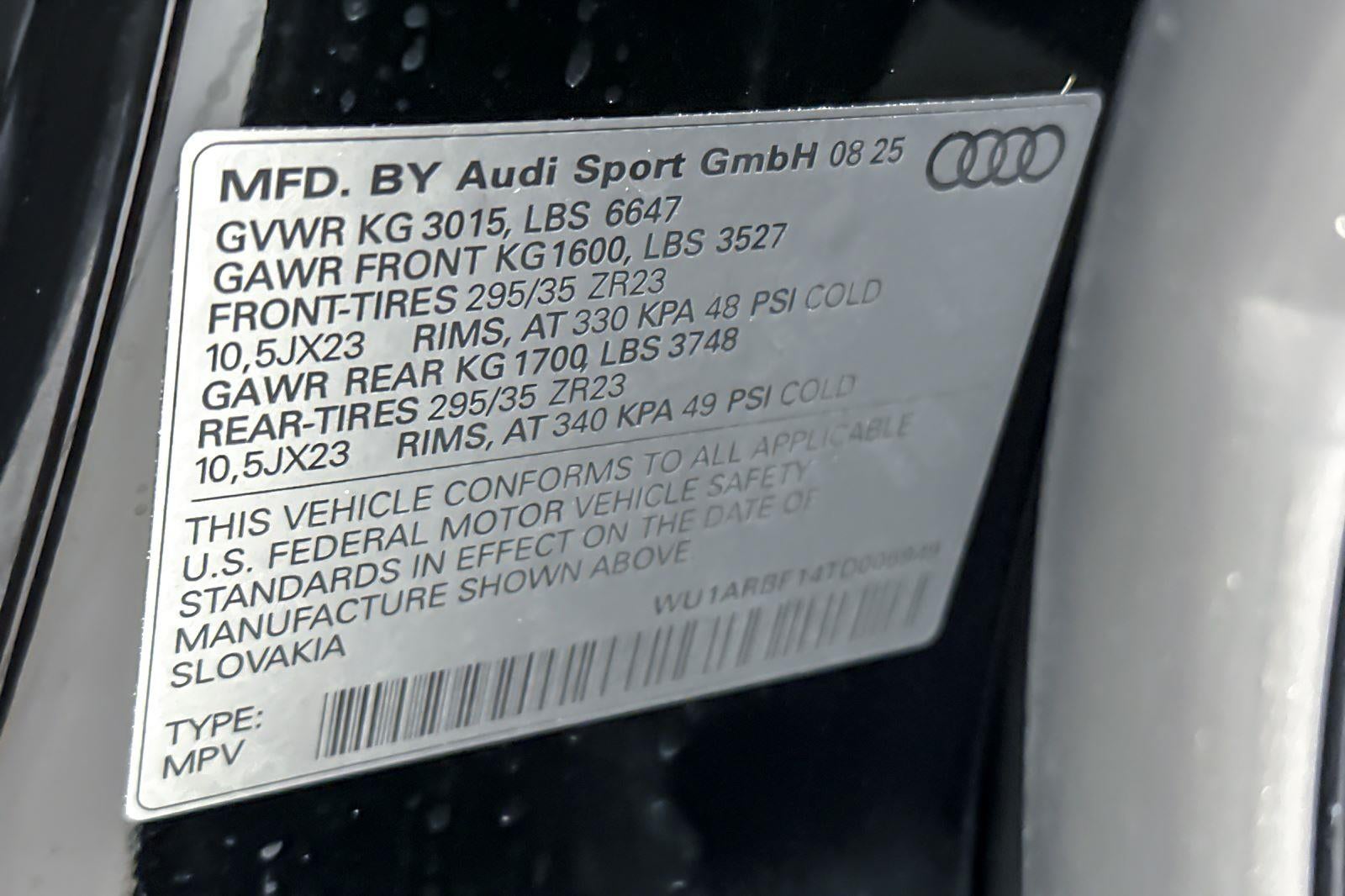 2026 Audi RS Q8 performance