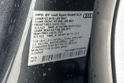 2026 Audi RS Q8 performance