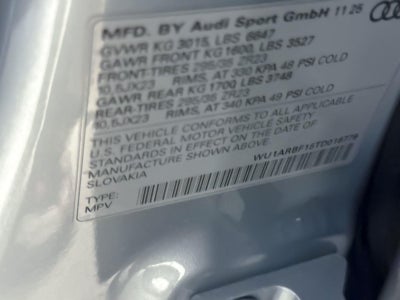 2026 Audi RS Q8 performance