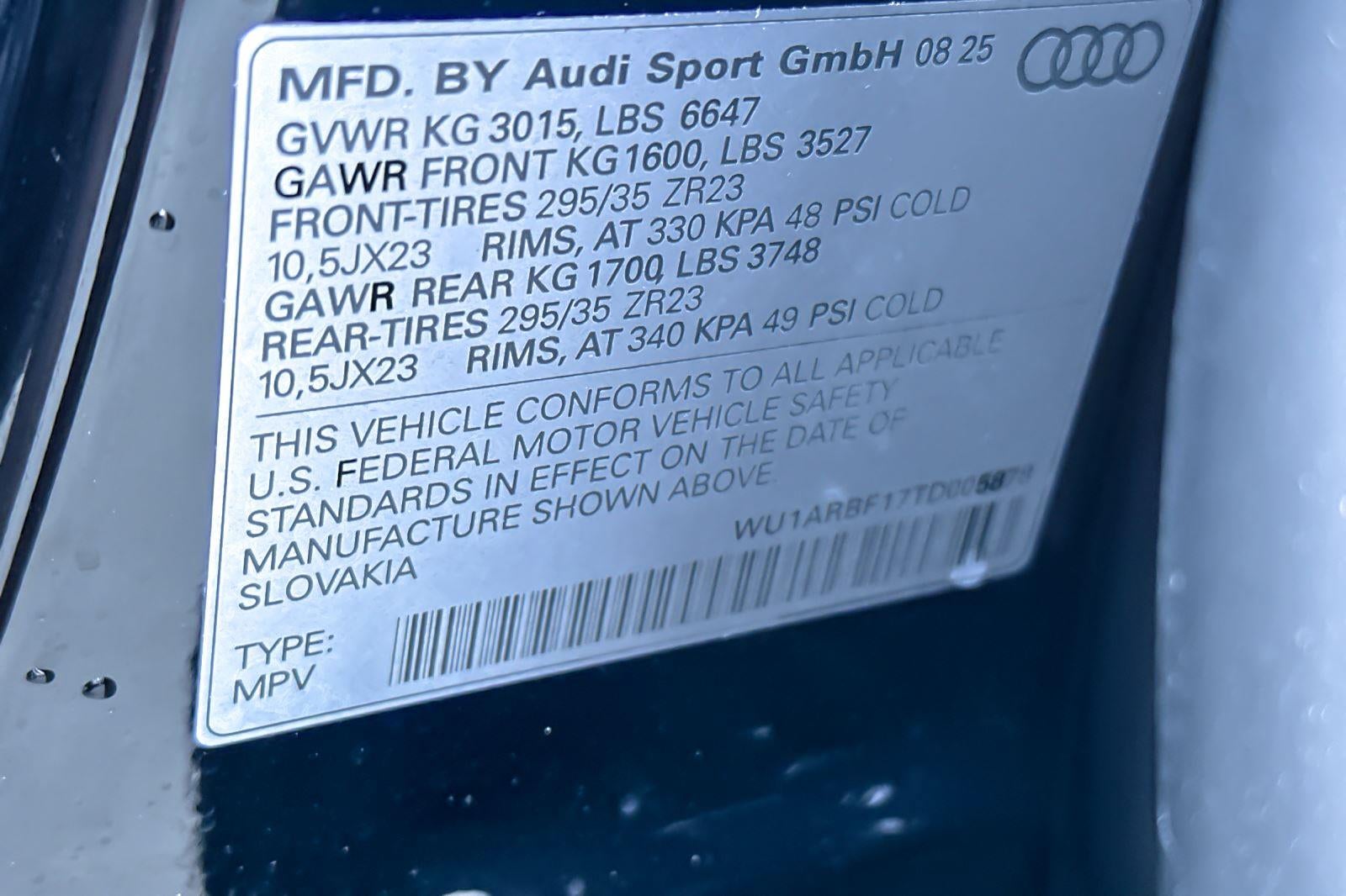 2026 Audi RS Q8 performance