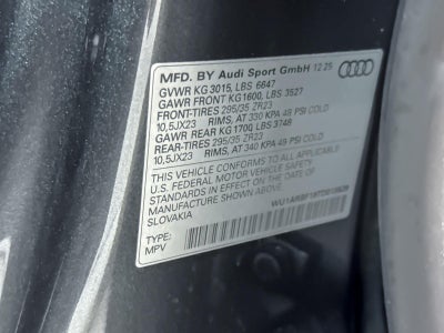 2026 Audi RS Q8 performance