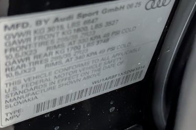 2025 Audi RS Q8 performance