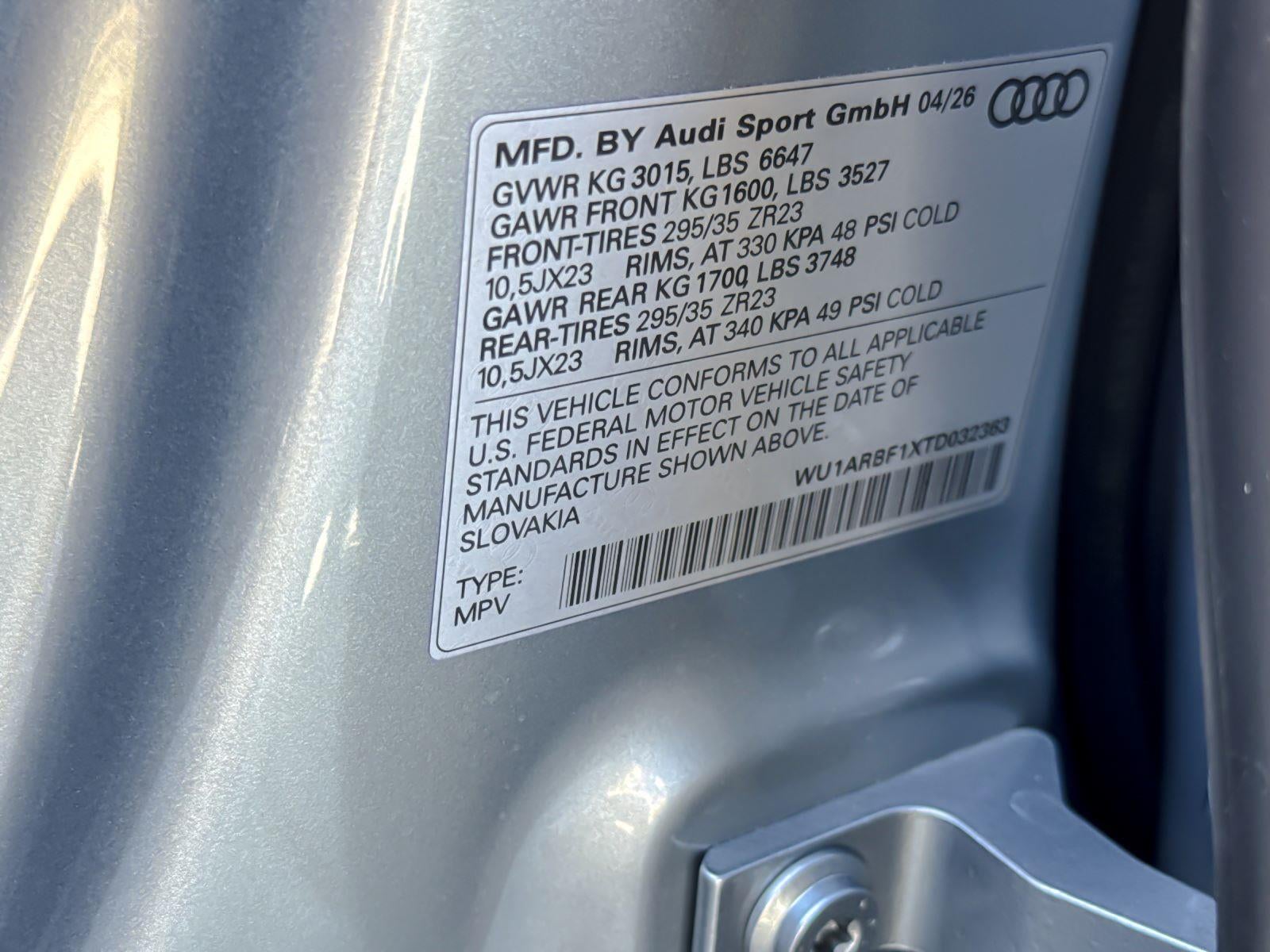 2026 Audi RS Q8 performance