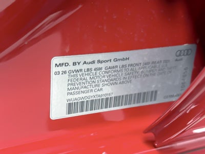 2026 Audi RS 3 quattro